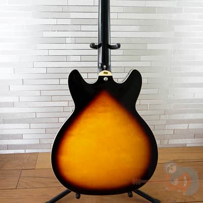 Hagstrom VIK-TSB Viking Semi-Hollow - Tobacco Sunburst image 10