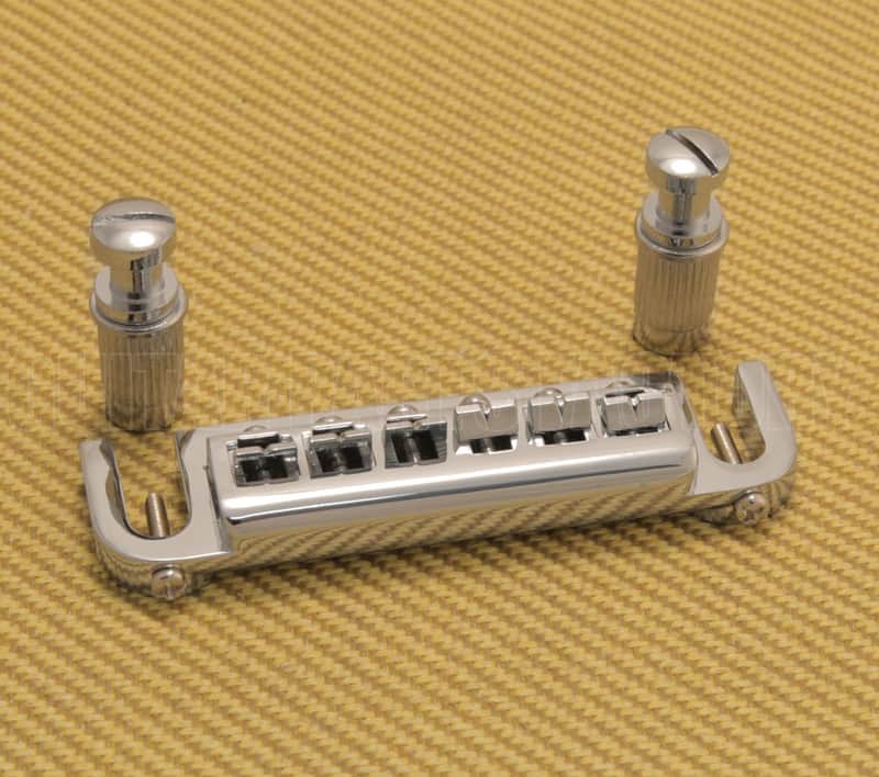 WBT-AS-C Chrome Adjustable Wraparound Combination Bridge/Tailpiece image 1