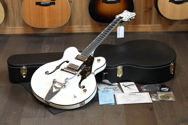 Minty! 2025 Gretsch G6636TDC Richard Fortus Signature White Falcon Semi-Hollow Electric Guitar White + COA OHSC image 1