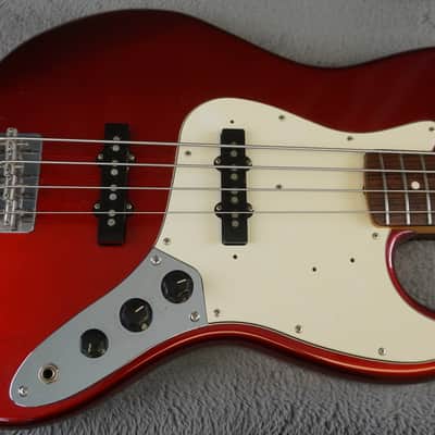 94-95 Fender Japan Jazz Bass Candy Apple Red w/ Gig Bag image 6