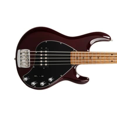 Music Man USA Classic Stingray 5 BK - Black MN - Flame maple neck
