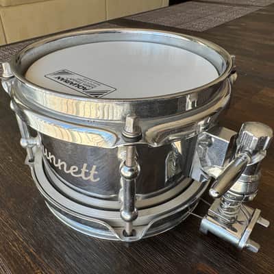 5”x6” (6” diameter) Dunnett Chrome over Steel Snare - Only one in the world! image 2