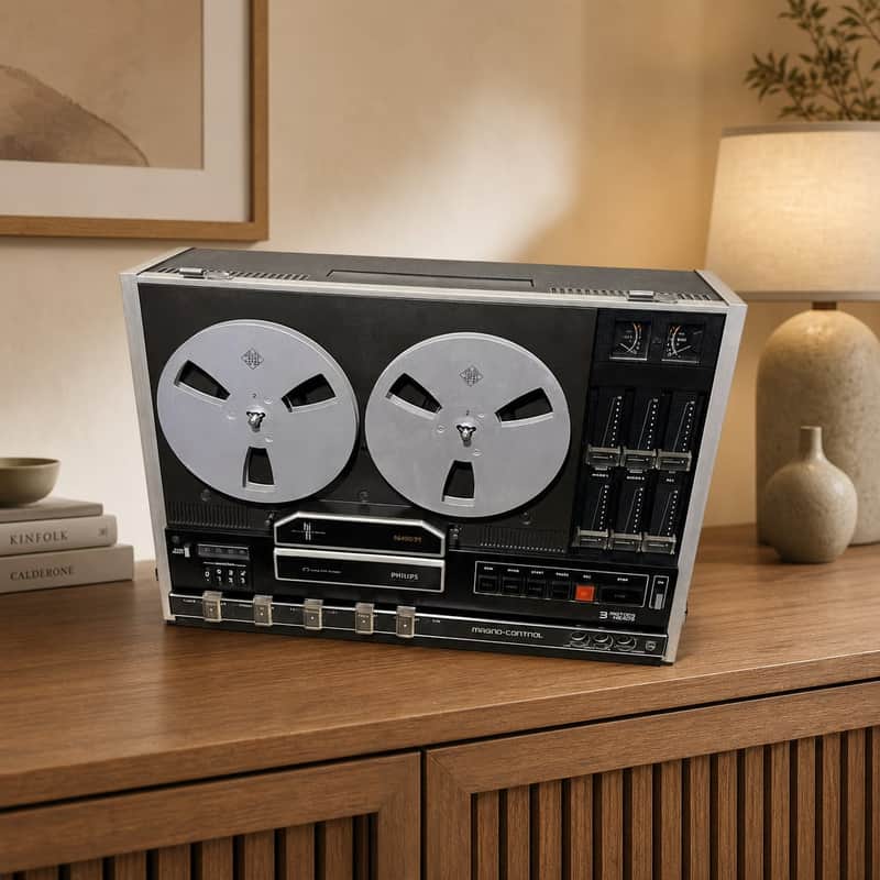 Philips N4511 Rare Vintage Reel-to-Reel Tape Recorder Serviced Tested Warranty image 1