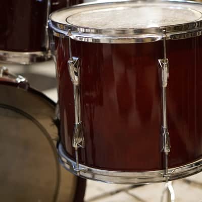 Yamaha 1990s Stage Custom Drum Set - Cranberry Red Lacquer - 8"/10"/12"/14"/22"/6.5x14" image 9