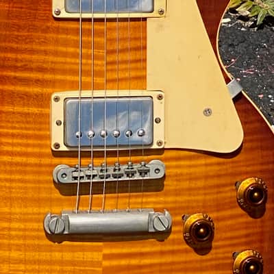 Gibson Les Paul Std. '59 Reissue 1985 - early issue w/an Ink'd on serial # in a stunning Honey'burst ! image 9