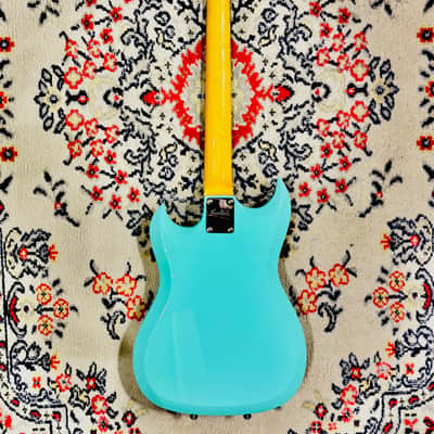 2015 Hagstrom RetroScape Series H-III - Limited Edition 50th Anniversary - Aged Sky Blue w/ Case image 3