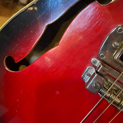 Teisco EP-10T 1960’s - Red burst image 4