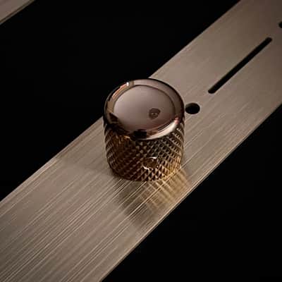 Made-to-Order - Brushed Gold - Control Plate, Neck Plate and Knobs for Telecaster - Hand-finished image 4