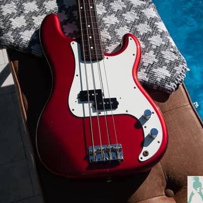 1991 Fender PB-62 '62 Precision Bass Reissue - Candy Apple Red - Made in Japan (FujiGen) Pro Set Up w Perfect Frets/Action/Intonation! image 18