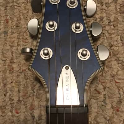 Schecter C-1 Platinum Diamond Series Electric Guitar MIK Midnight Blue Satin MINT! image 6