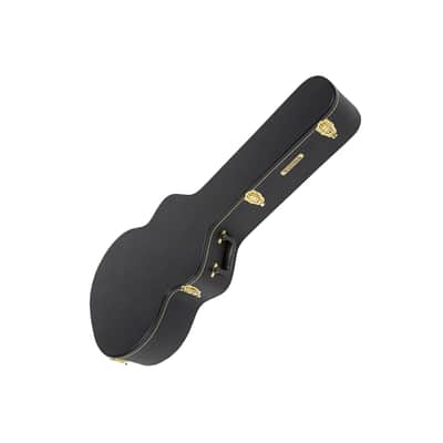 Gretsch G6302 Custom Hard Shell Flat Top Telex Finish Solid Wood Case for 12-String Acoustic Guitars (XL, Black) image 4