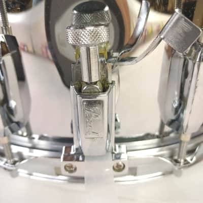 Pearl 5.5x14"Steel Shell Snare Drum 8-Lug Vintage 90s +Muffler Throw-Off/Butt SS image 7