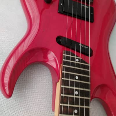 Aria Pro II AQ-65 Aquanote - Arch Top - See-Thru-Red - 1989 JAPAN VINTAGE image 2
