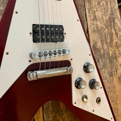 Gibson 1992 Yamano Order Flying V Cherry Fully Original with OHSC and All Docs image 12