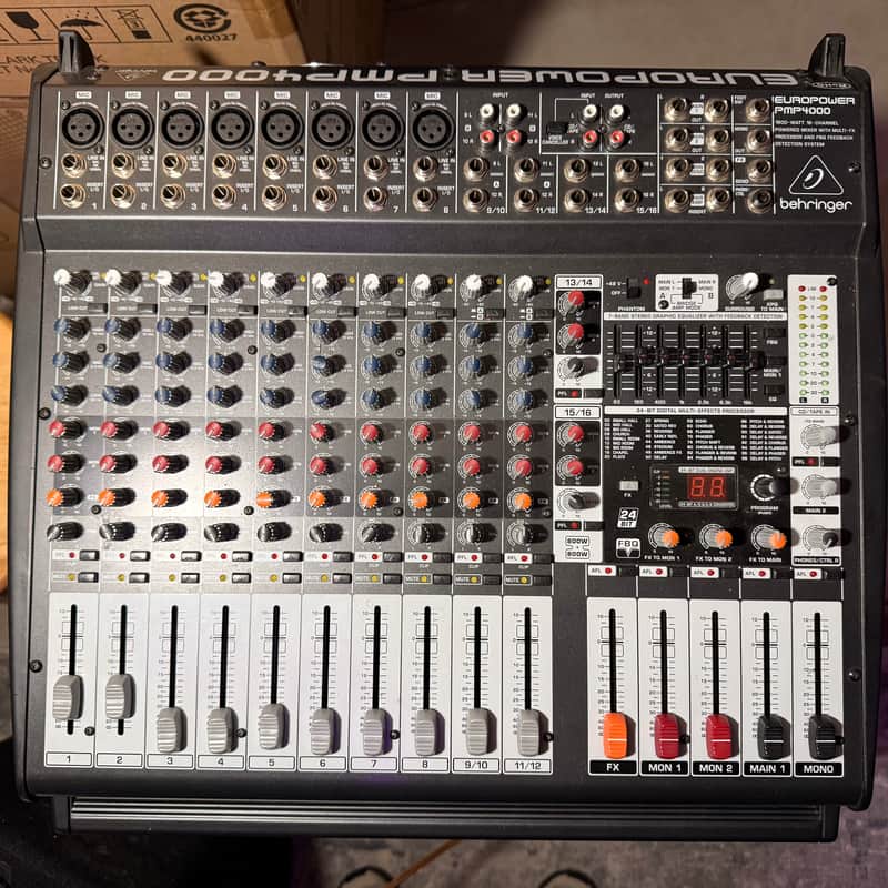 Behringer Europower PMP4000 1600-Watt 16-Channel Powered Mixer image 1