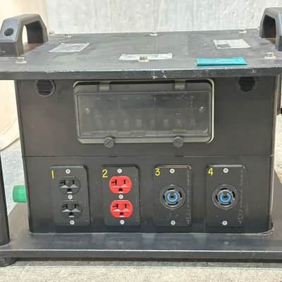 100A LEX POWER DISTRO 30A X2 L21-30, 20A X12 EDISON X 8NAC3 POWERCON #2368 image 12