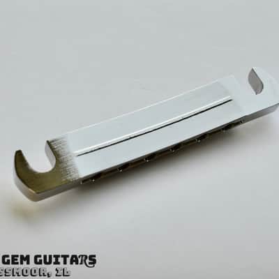 New! Gibson OEM Stoptail Tailpiece with Studs Nickel Finish fits Les Paul Standard, ES-335, SG Standard Stop Tail image 12