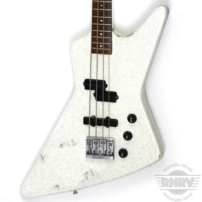 1980's Hamer Blitz Bass White Sparkle image 12