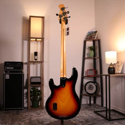 MusicMan Retro '70s StingRay 4 Bass - Maple Fingerboard, Vintage Burst image 18