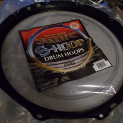 AHEAD 14 S HOOP SNARE DRUM RIM BLACK 10 HOLE SNARE DRUM HOOP 2024 - BLACK image 4