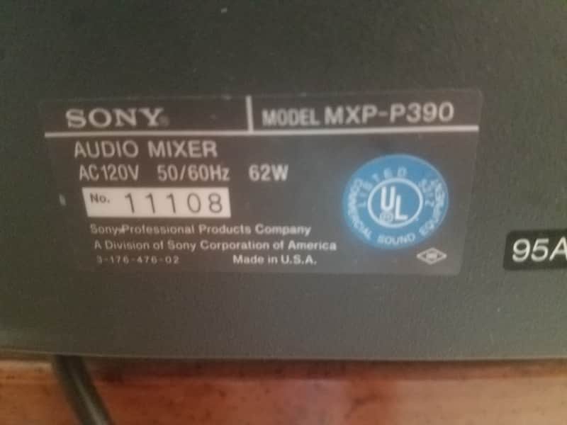 Sony MXP-390 Vintage Professional Recording Mixing Console | Reverb