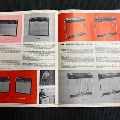 Fender Catalog Brochure 1965 1966 Stratocaster telecaster Jaguar precision jazz bass Jazzmaster Esquire Bass V VI Mustang Deluxe Princeton Reverb image 7