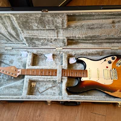ALK Custom S-62 Relic – Roasted Flame Maple – Stainless Frets – Series Mod – Gotoh / Hipshot – Hard Case image 13