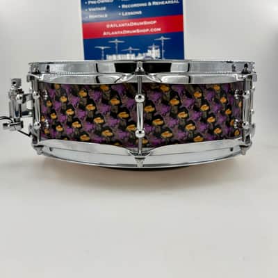 Montineri Custom 14x4 "Iris Tongue" Snare Drum image 5
