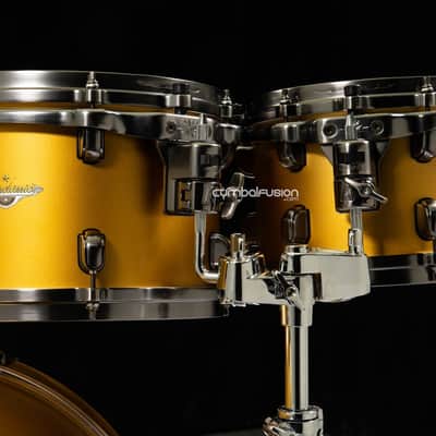 Tama Starclassic Maple 4pc Shell Pack - Satin Aztec Gold Metallic image 6