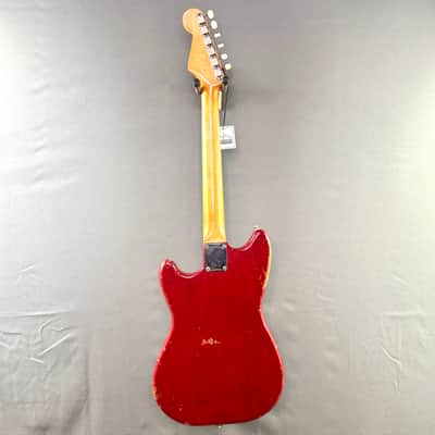 Fender Pre CBS L Series Musicmaster Slab Board 1964 - 4 Rare Mahogany Body Cherry Finish image 4