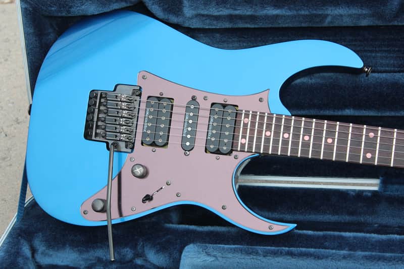 2003 Ibanez Prestige RG2550EX Vibrant Blue Made in Japan Electric