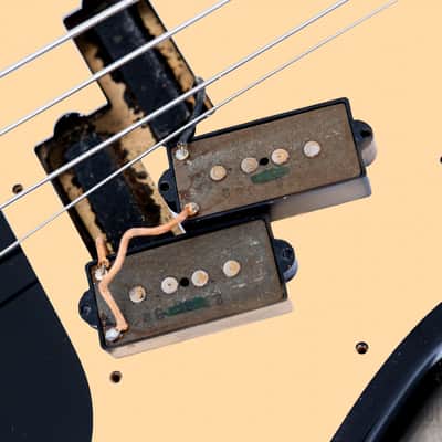 1983 Fender Precision Bass ‘57 Vintage Reissue PB57-95 Black Lacquer w/ USA Fullerton Pickup, Japan MIJ Fujigen image 21