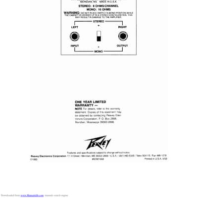 Peavey Classic 410E 400-Watt 4x10" Guitar Speaker Cabinet 1990s - Tweed image 5