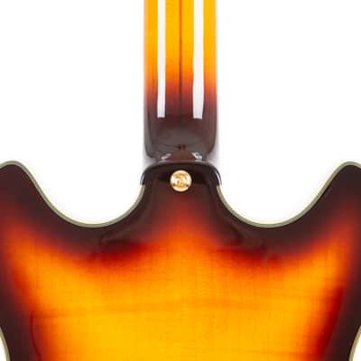 2016 D'Angelico Excel DC Semi-Hollow Electric Guitar w/Stairstep Tailpiece, Vintage Sunburst, S16006YYYY image 13
