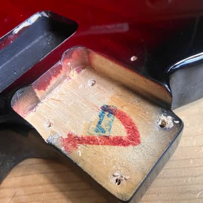 Fender Squier Telecaster Standard Guitar Body Indonesia 2018 Red Burst image 5