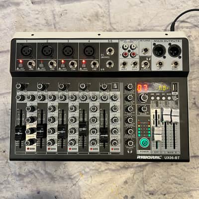 Riworal UX06-BT 6 Channel Passive Mixer with fx and Bluetooth image 1