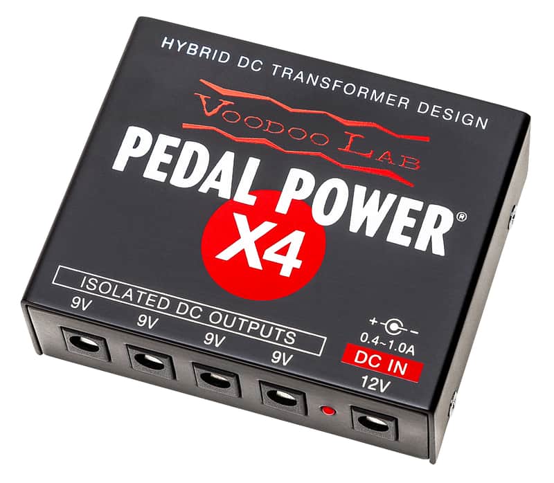 Voodoo Lab Pedal Power X4 Compact Isolated DC Pedalboard Power Supply 9v 12v - Free Shipping to USA image 1