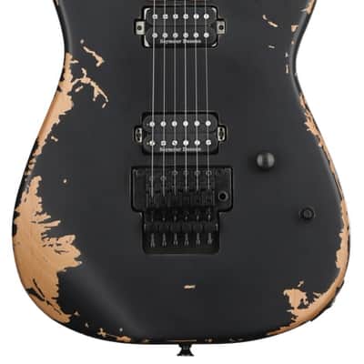 Charvel Pro-Mod Relic San Dimas Style 1 HH FR PF Electric Guitar - Weathered Black image 2