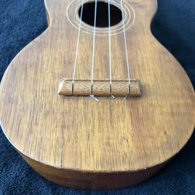 Vintage Royal Hawaiian Solid Koa Soprano Ukulele with Period Case 1920s - 1930s image 7