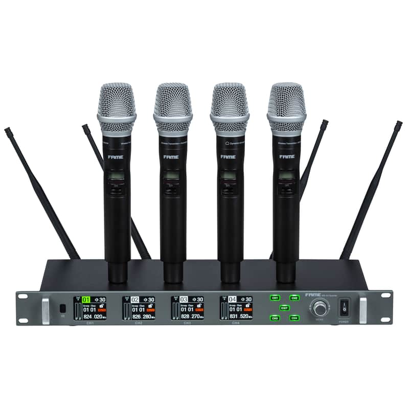 Fame MS-X4 Quartet "MIC" C 826-832 MHz - Wireless Transmission Set image 1