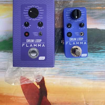Flamma FC01 Drum Loop 2021 - Present - Purple electric guitar drum loop effect pedal percussion, drum synthesizer image 1