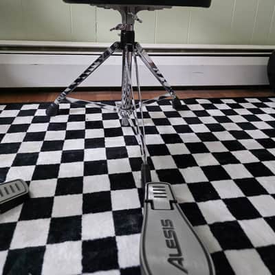 Gibraltar 6608 6600 Series Moto Seat Motorcycle-Style Drum Throne 2010s - Black/Chrome image 1