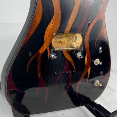 Unbranded Custom Strat Style Single Humbucker Electric Guitar Body - Flame Etched Top image 7