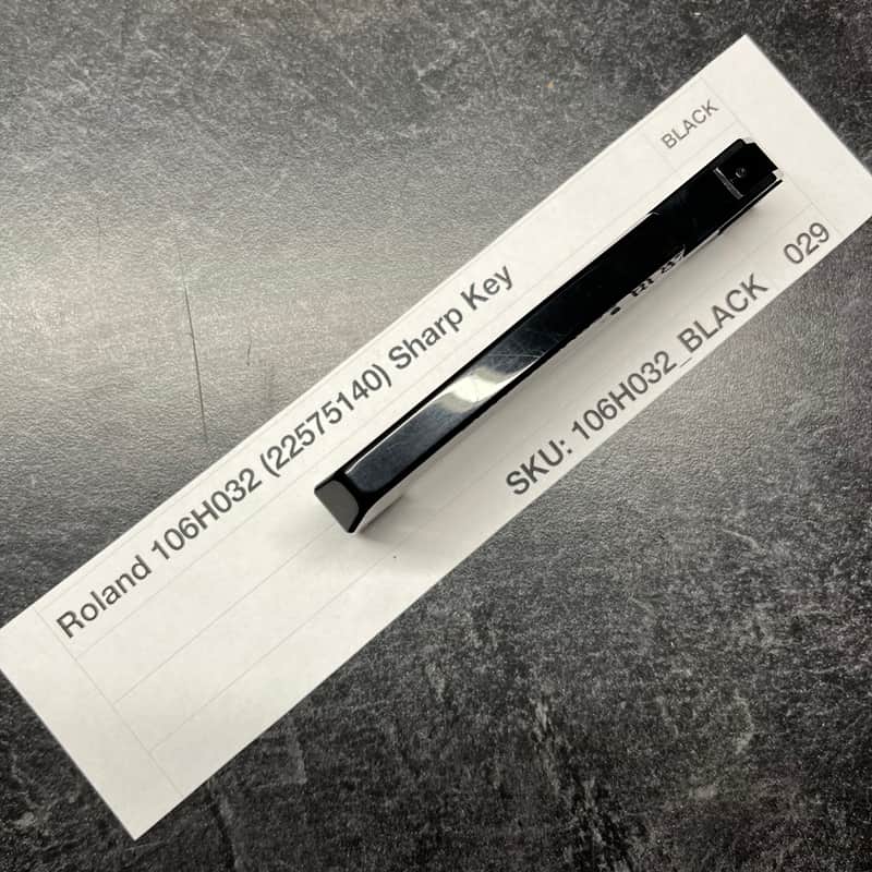 ORIGINAL Roland Replacement SHARP/BLACK Key (106H032) for Juno-6/60/106, Jupiter-6/8, HS-60, SH-101, VK-09, JX-3P, HS-10/Juno-1, System 100m 184, etc image 1
