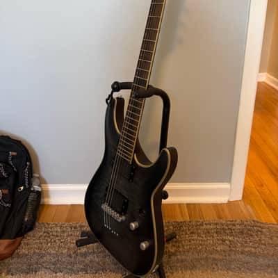 (with Gotoh Locking Tuners) Schecter C-1 Platinum with Rosewood Fretboard 2014 - Present - See-Thru Black Satin image 10