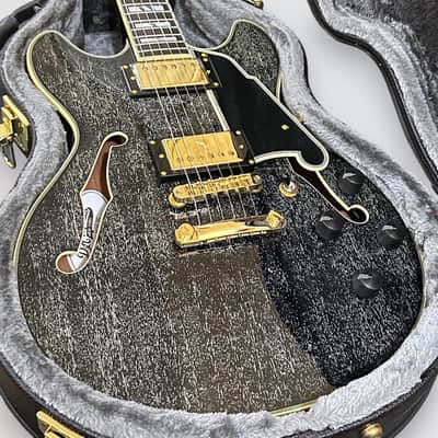 D'Angelico Excel Mini DC Semi Hollow body Electric Guitar - Black Dog imagen 12