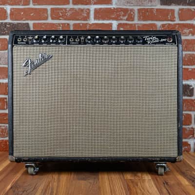 Fender Twin Reverb 2-Channel 85-Watt 2x12" Guitar Combo 1967 Black Panel image 3