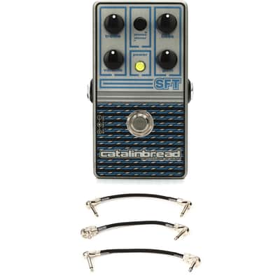 Catalinbread SFT: Sapphire Ampeg-voiced Overdrive Pedal with 3 Patch Cables image 1