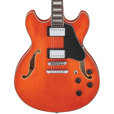 Ibanez AS73-TTF Artcore Transparent Tangerine Flat + NEW image 1