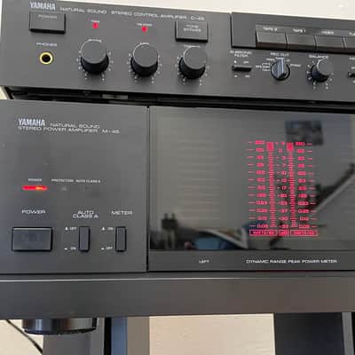 Yamaha C45 Preamplifier with M45 Power Amplifier image 2